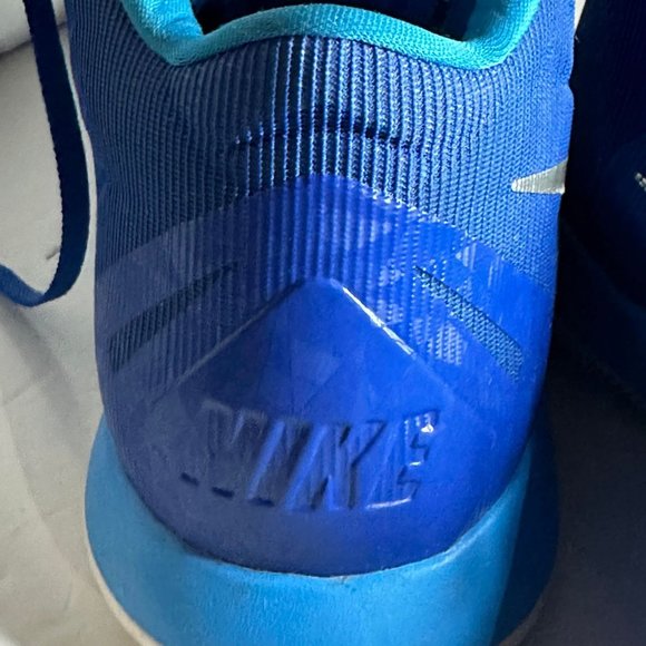 Nike Men's Lunarlon Hyperquickness Basketball Shoe Royal Blue Size 18 - Picture 5 of 9